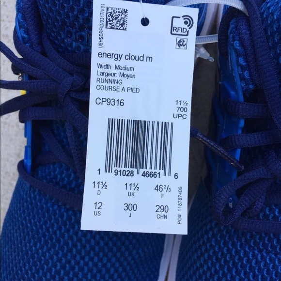 Adidas Energy Cloud Running Shoe S12 Blue - Picture 5 of 8